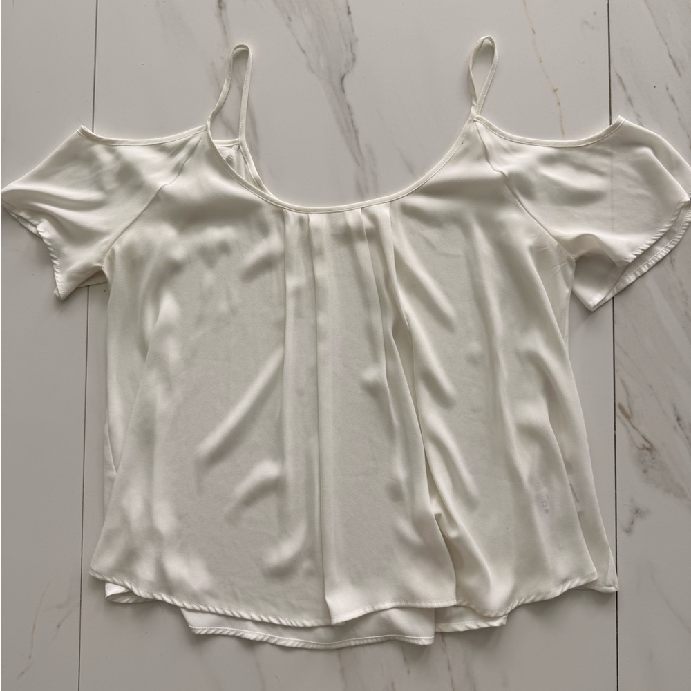 Lush Nordstrom’s Cream Cold Shoulder Blouse